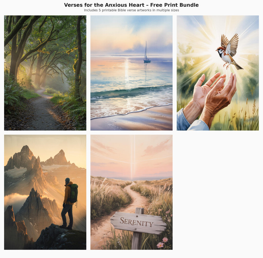 Verses for the Anxious Heart - Free Digital Print Bundle