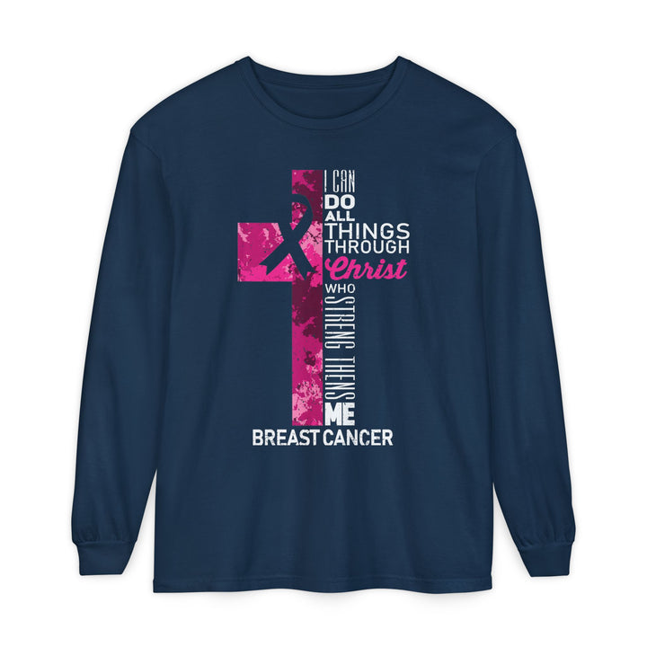 Christian Breast Cancer Awareness Long Sleeve T-Shirt