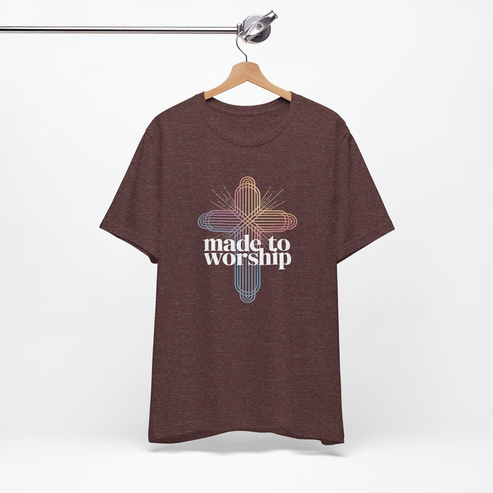Made to Worship Unisex Tee, Inspirational T-Shirt, Faith Apparel, Christian Gift, Church Wear, Casual Outfit