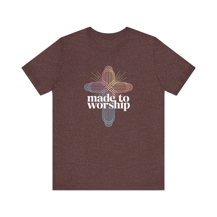 Made to Worship Unisex Tee, Inspirational T-Shirt, Faith Apparel, Christian Gift, Church Wear, Casual Outfit