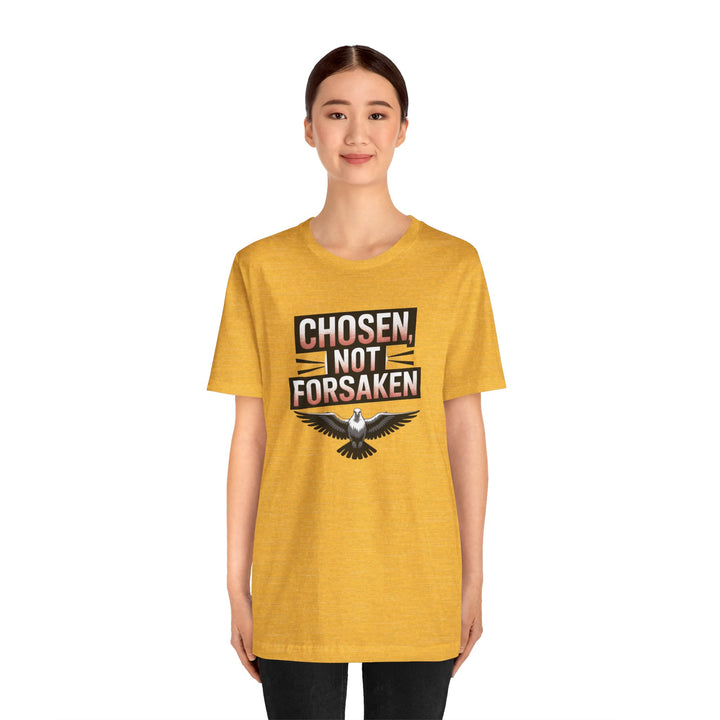 Chosen Not Forsaken Tee - Inspirational Unisex Jersey T-Shirt, Faith-Based Apparel, Motivational Gift, Casual Wear, Spiritual Fashion