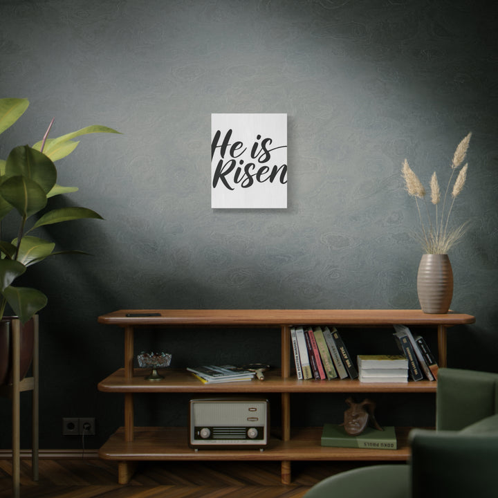 He Is Risen Canvas | Easter Christian Wall Art with Scripture