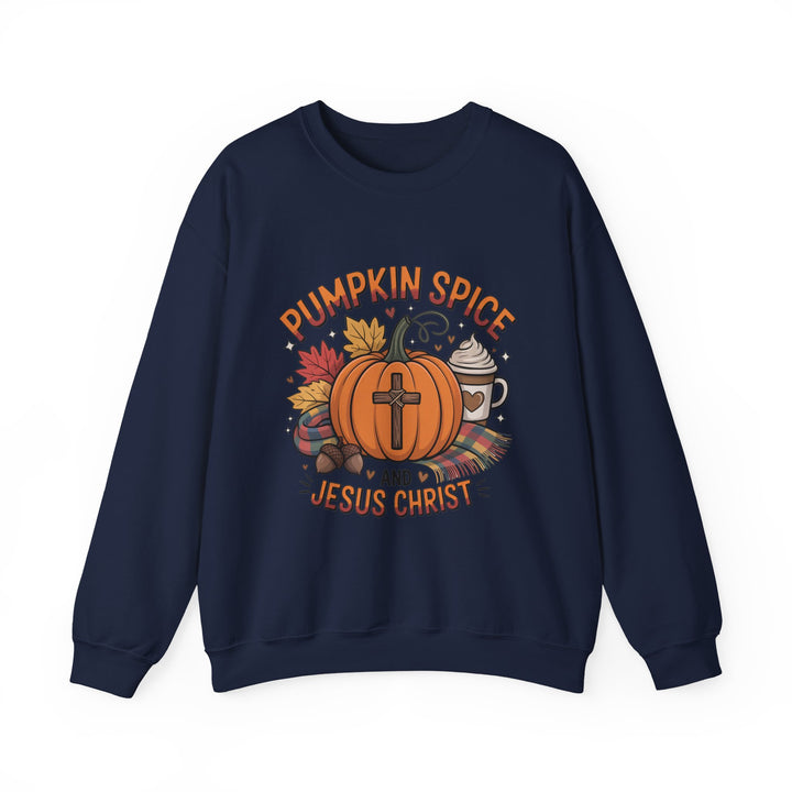 Fall Pumpkin Spice and Jesus Christ Sweatshirt