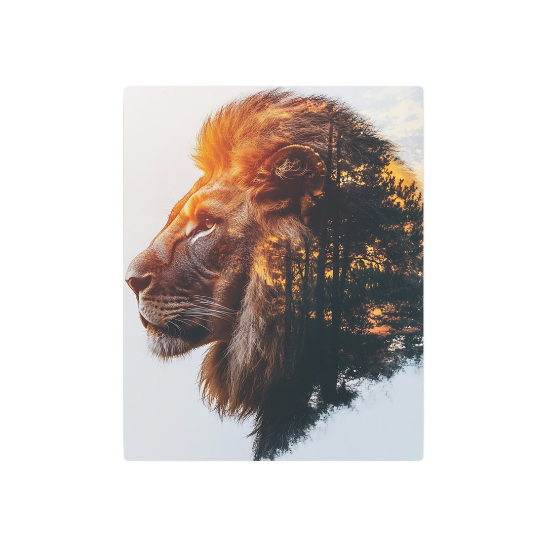 Nature-Inspired Lion Metal Art Sign | Home Décor and Wall Art