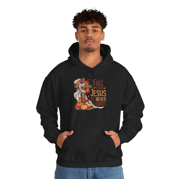 Christian Hoodie - Fall for Jesus Inspirational Unisex Sweatshirt