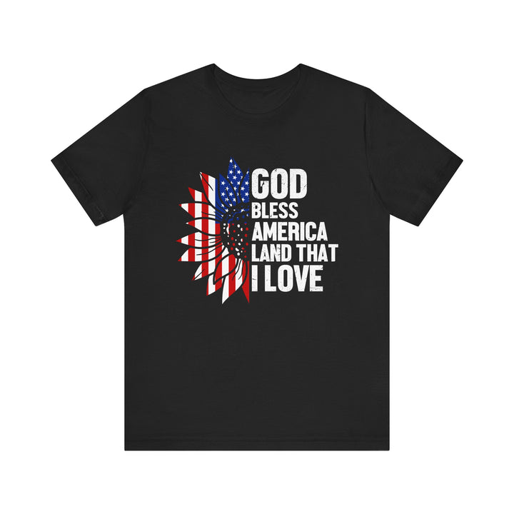 Patriotic T-Shirt, God Bless America Tee, Unisex Short Sleeve Shirt, Independence Day Gift, USA Pride Apparel, Americana Clothing