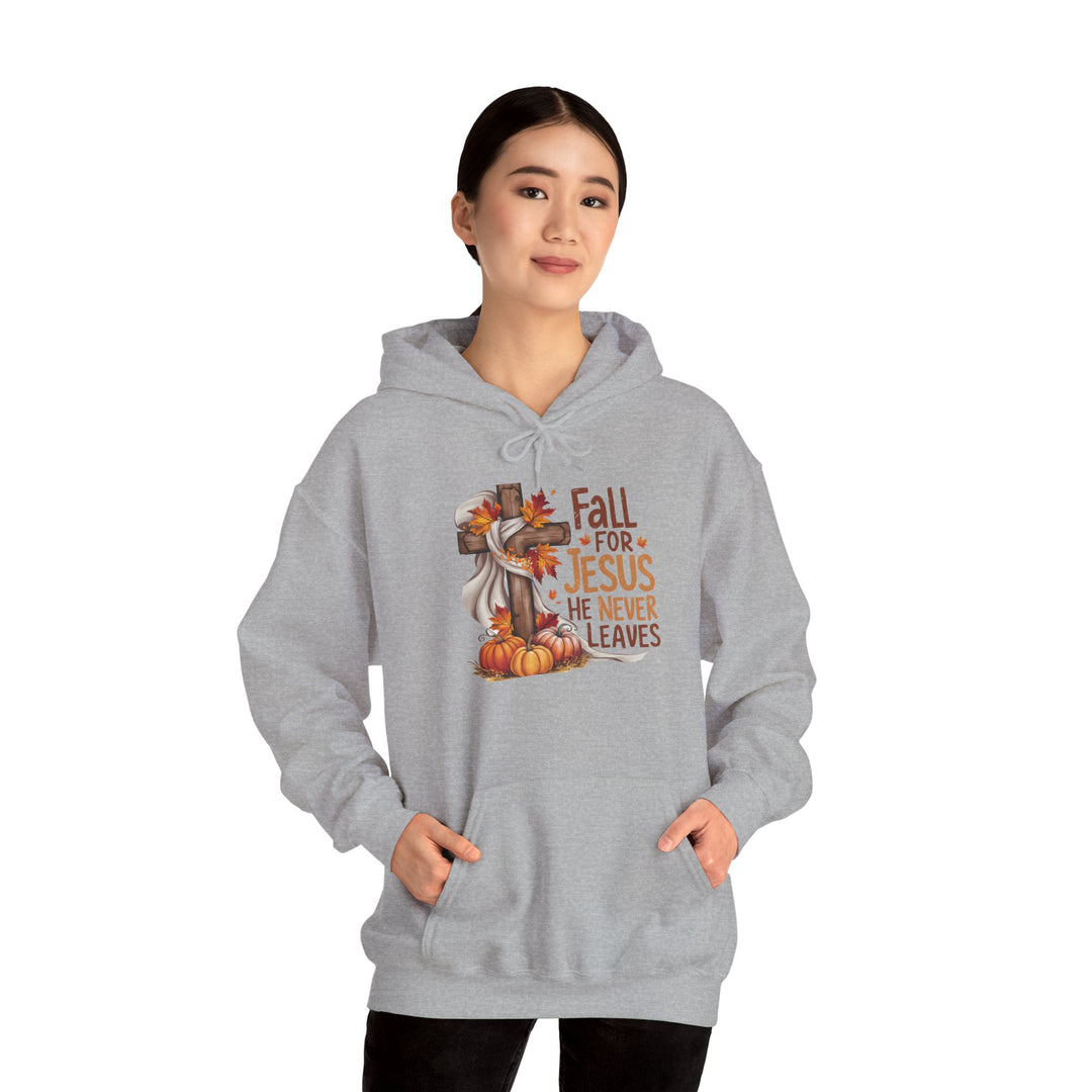 Christian Hoodie - Fall for Jesus Inspirational Unisex Sweatshirt