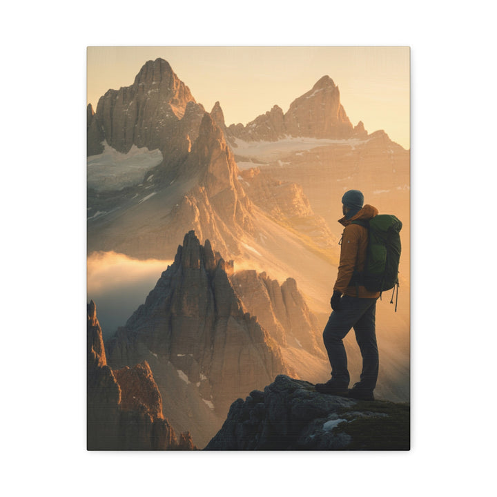 Take Heart – John 16:33 | Christian Mountain Wall Art for Courage and Strength