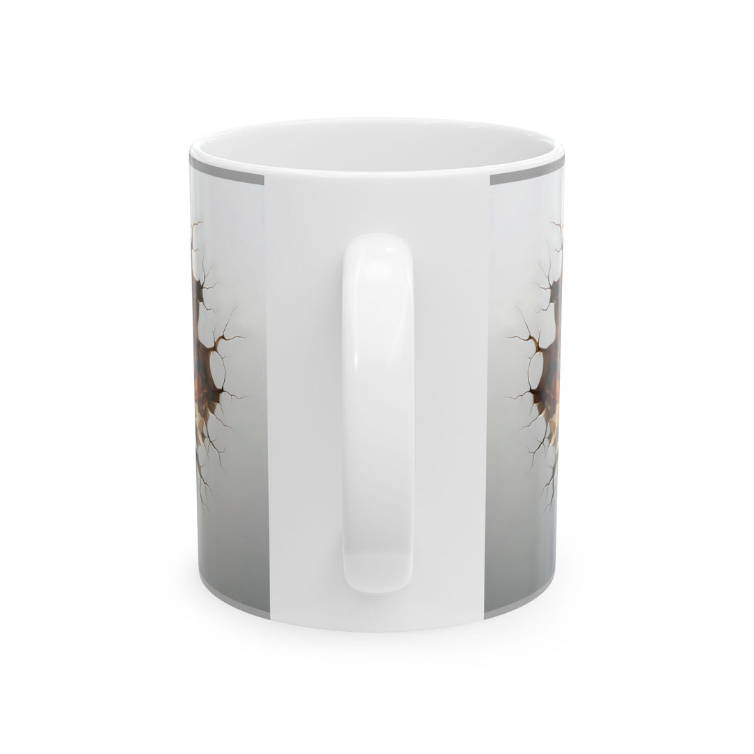 3D Christian Cross Ceramic Mug - Nature-Inspired Coffee Cup, Unique Gift for Nature Lovers, Home Decor, Morning Coffee, Relaxing Moments