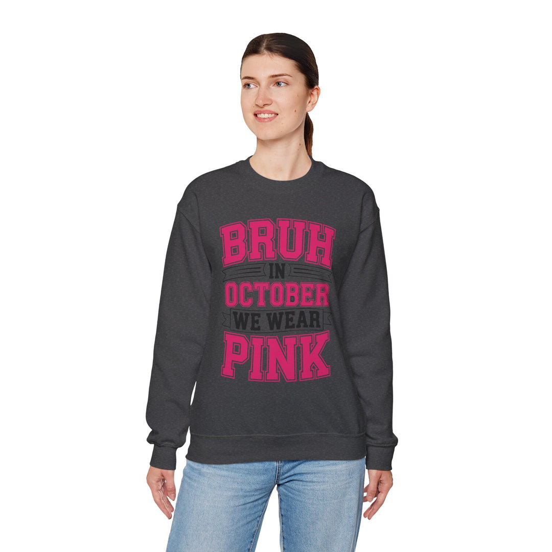 Pink October Awareness Sweatshirt, Cozy Crewneck, Breast Cancer Awareness, Gift for Supporters, Fashion for a Cause
