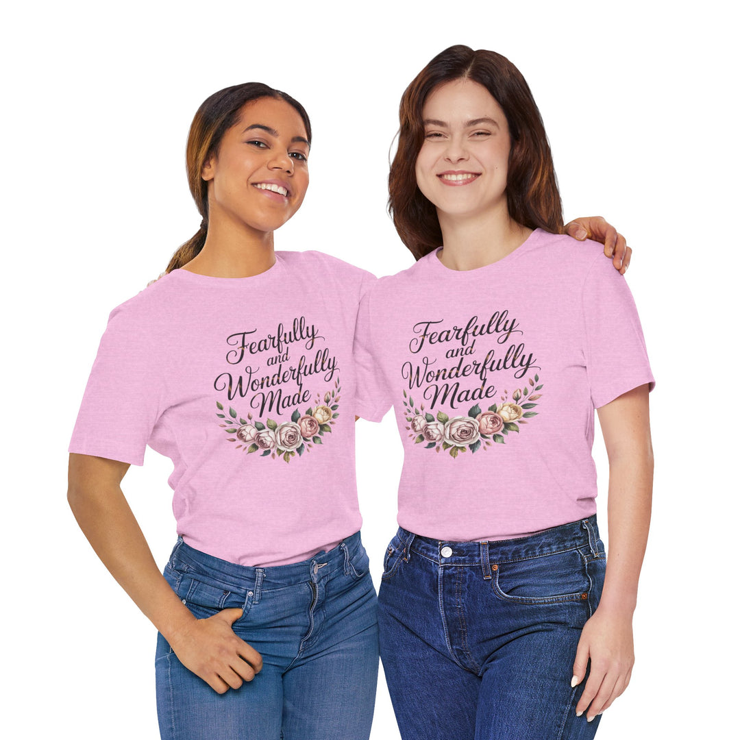 Fearfully and Wonderfully Made – Floral Christian Affirmation Shirt