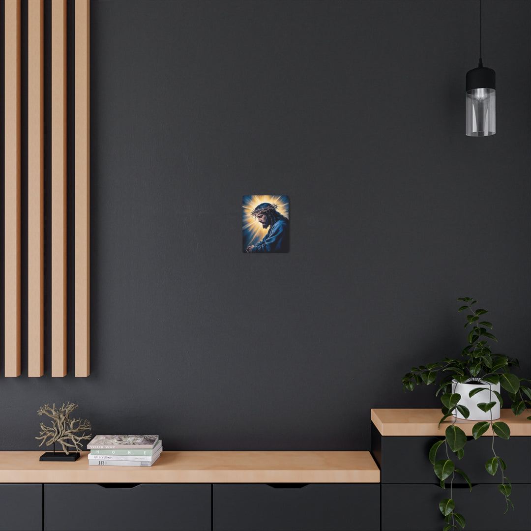 "Christ in Sacred Prayer" - Jesus Praying Metal Wall Art