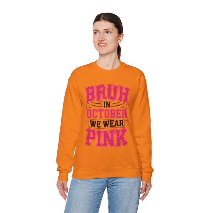 Pink October Awareness Sweatshirt, Cozy Crewneck, Breast Cancer Awareness, Gift for Supporters, Fashion for a Cause