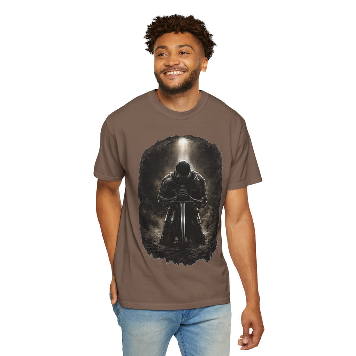 The Warrior Christian T-Shirt | Faith-Based Armor of God Shirt | Masculine Christian Graphic Tee