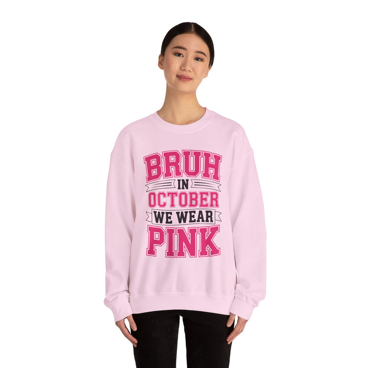 Pink October Awareness Sweatshirt, Cozy Crewneck, Breast Cancer Awareness, Gift for Supporters, Fashion for a Cause