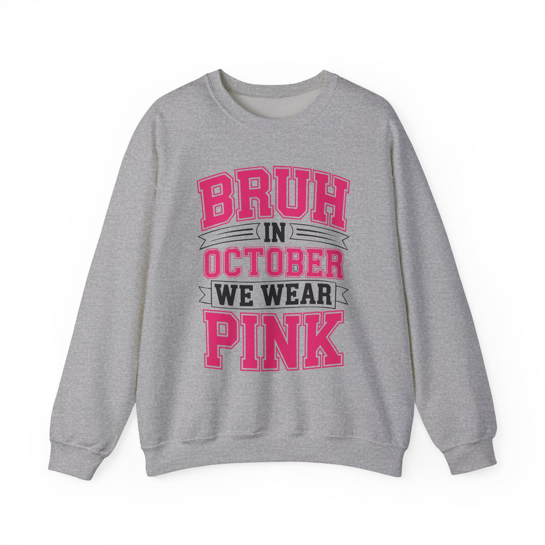 Pink October Awareness Sweatshirt, Cozy Crewneck, Breast Cancer Awareness, Gift for Supporters, Fashion for a Cause