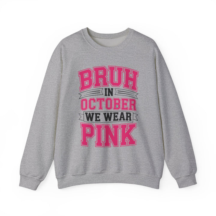 Pink October Awareness Sweatshirt, Cozy Crewneck, Breast Cancer Awareness, Gift for Supporters, Fashion for a Cause