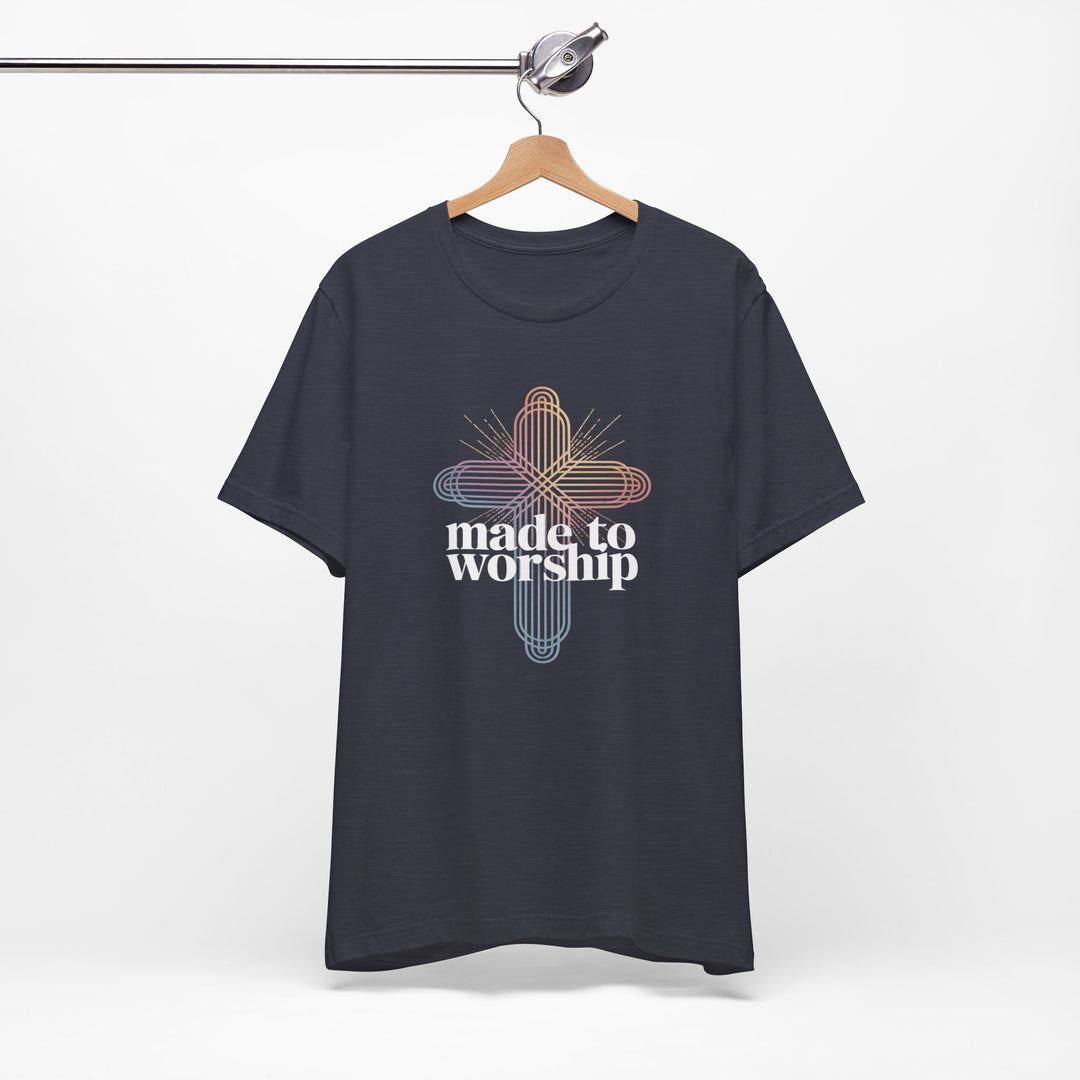 Made to Worship Unisex Tee, Inspirational T-Shirt, Faith Apparel, Christian Gift, Church Wear, Casual Outfit
