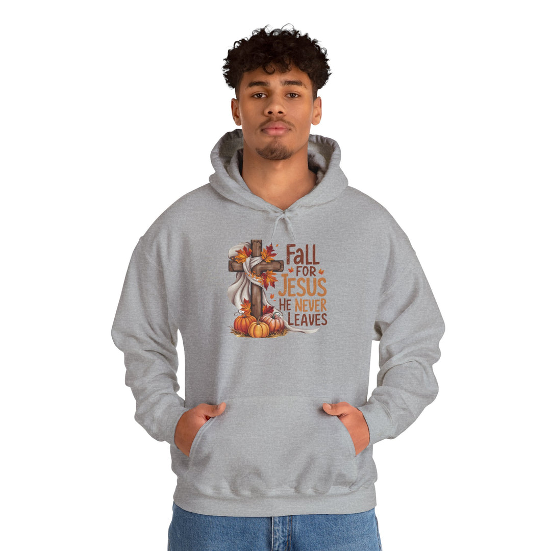 Christian Hoodie - Fall for Jesus Inspirational Unisex Sweatshirt