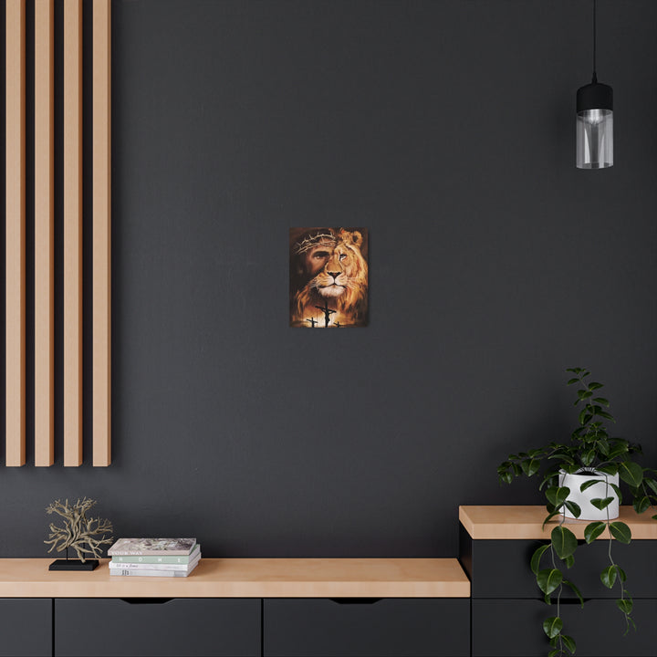 "Lion of Judah - Crown of Thorns" - Triumph & Sacrifice Metal Wall Art
