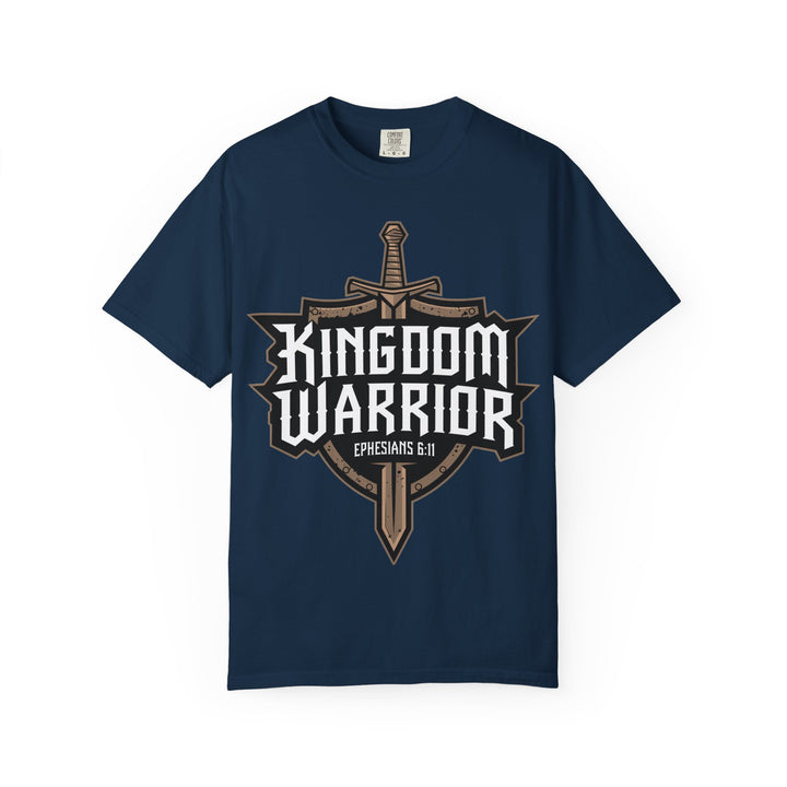 Kingdom Warrior T-Shirt – Christian Shield & Sword Design | Unisex Faith-Based Apparel