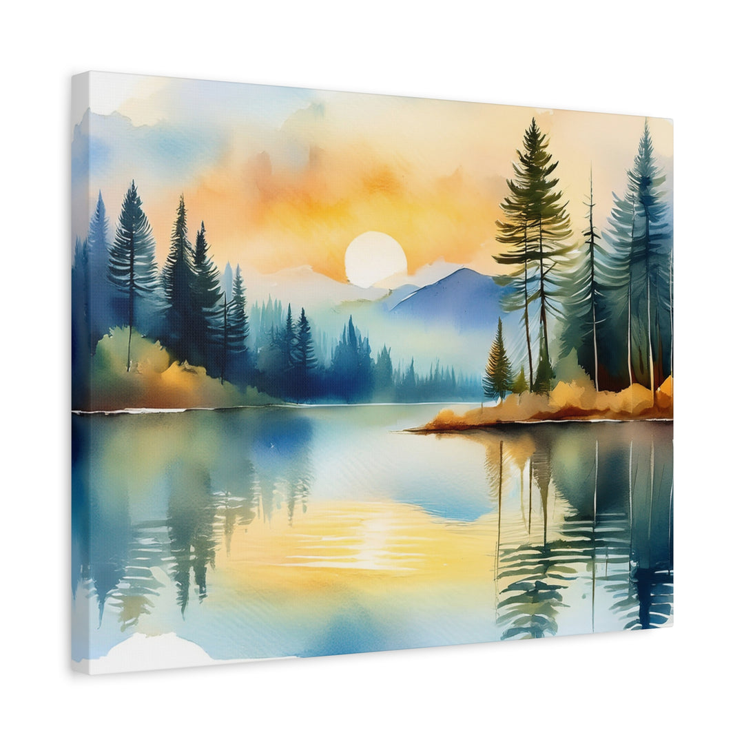 Canvas Print - Silent Reflection Inspired by Psalm 46