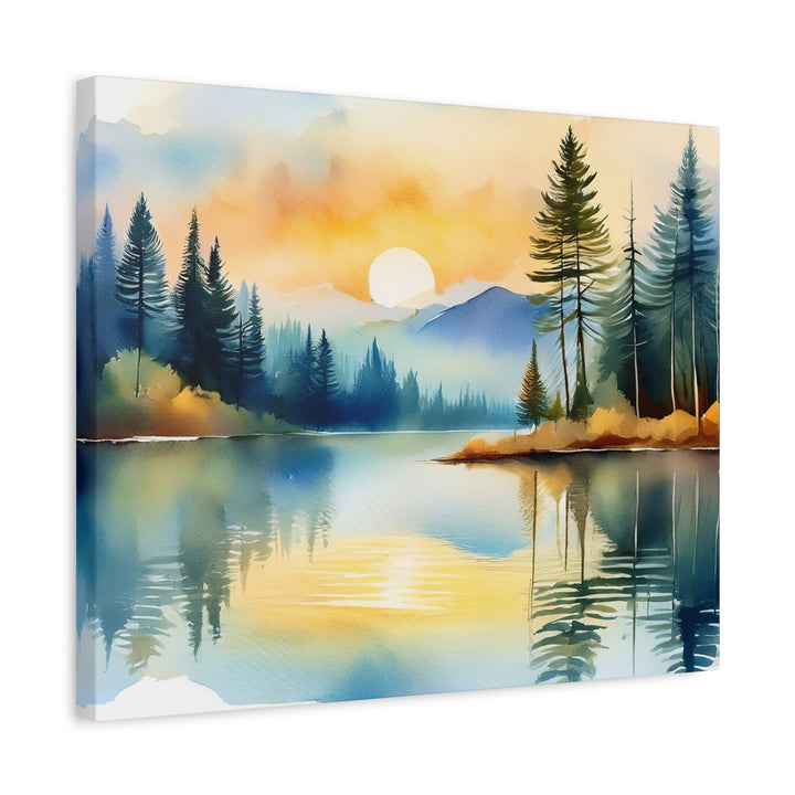 Canvas Print - Silent Reflection Inspired by Psalm 46