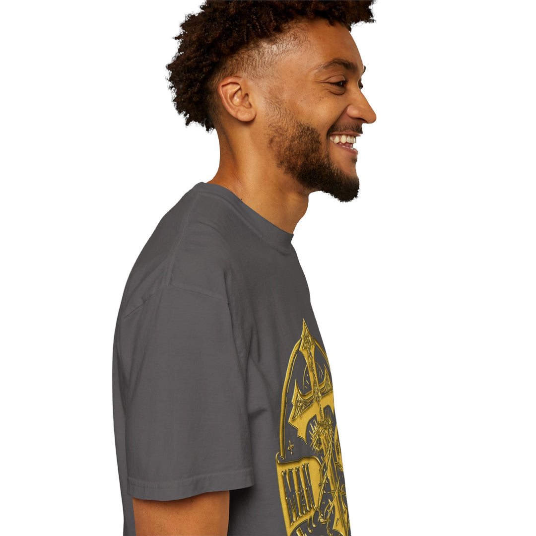 Warrior Spirit T-shirt - Royal Identity Gold Crest Design