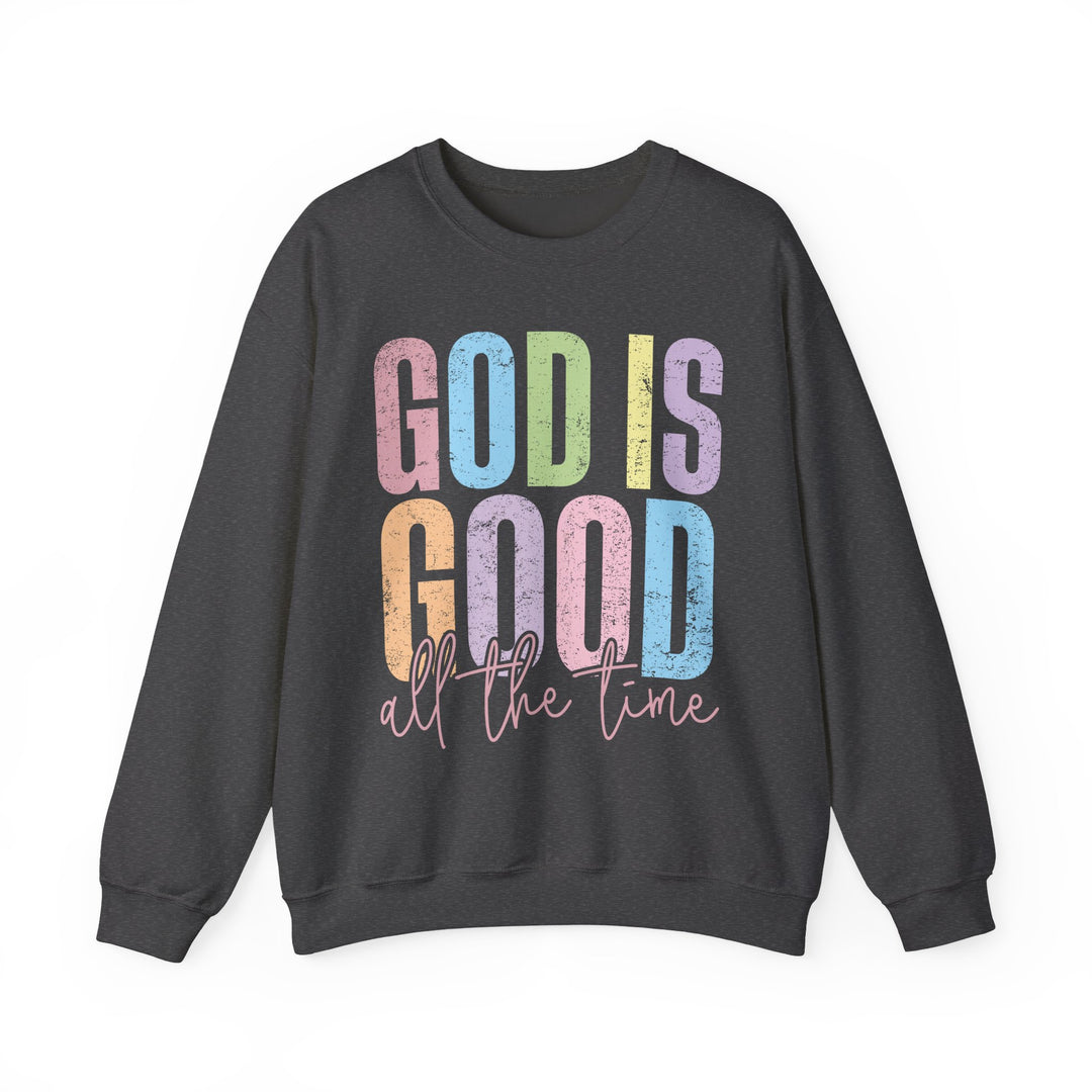 Inspirational God is Good Sweatshirt, Religious Crewneck, Faith-Based Apparel, Comfortable Casual Wear, Church Gift, Positive Vibes