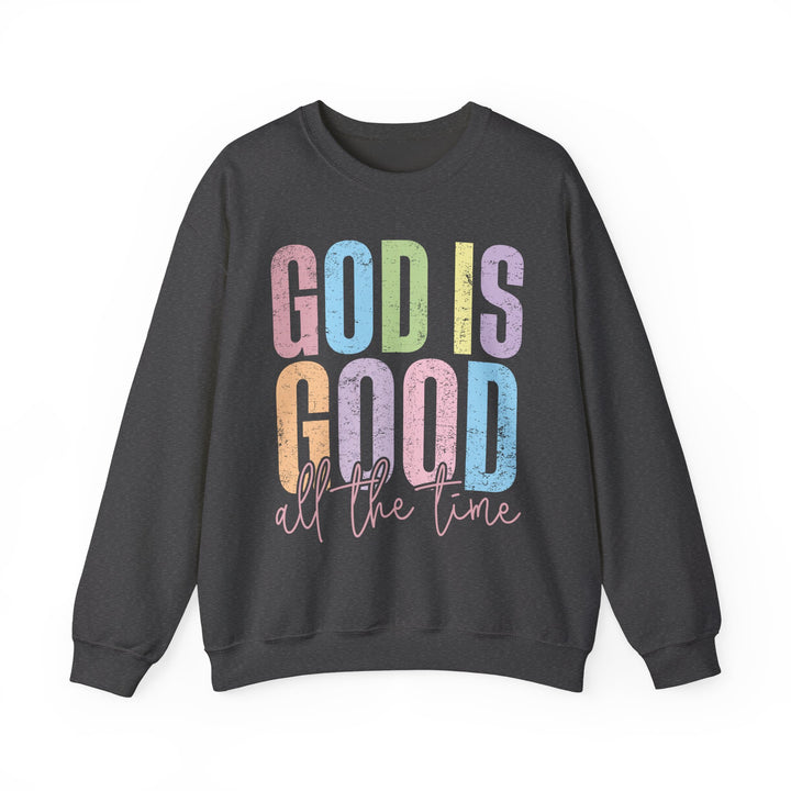 Inspirational God is Good Sweatshirt, Religious Crewneck, Faith-Based Apparel, Comfortable Casual Wear, Church Gift, Positive Vibes