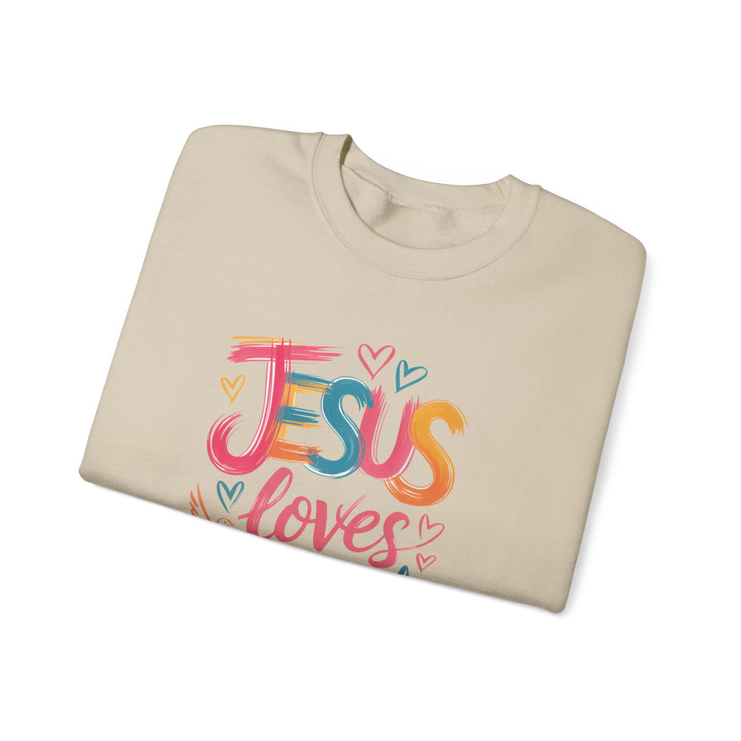 Jesus Loves You Crewneck Sweatshirt - Cozy Unisex Gift, Christian Apparel, Faith-Based Fashion, Inspirational Layering Piece, Ideal [...]