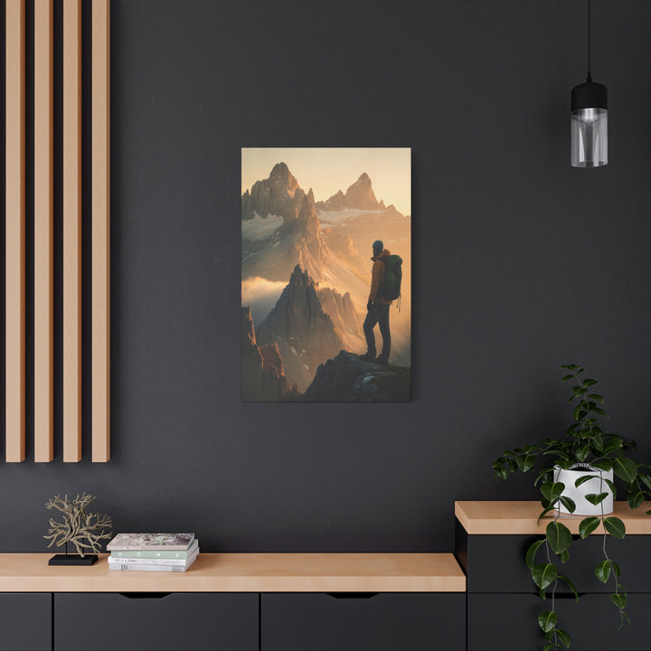 Take Heart – John 16:33 | Christian Mountain Wall Art for Courage and Strength