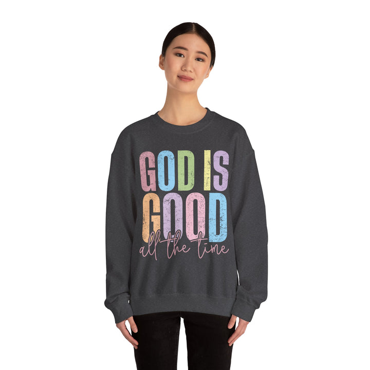 Inspirational God is Good Sweatshirt, Religious Crewneck, Faith-Based Apparel, Comfortable Casual Wear, Church Gift, Positive Vibes