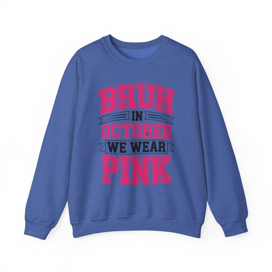 Pink October Awareness Sweatshirt, Cozy Crewneck, Breast Cancer Awareness, Gift for Supporters, Fashion for a Cause