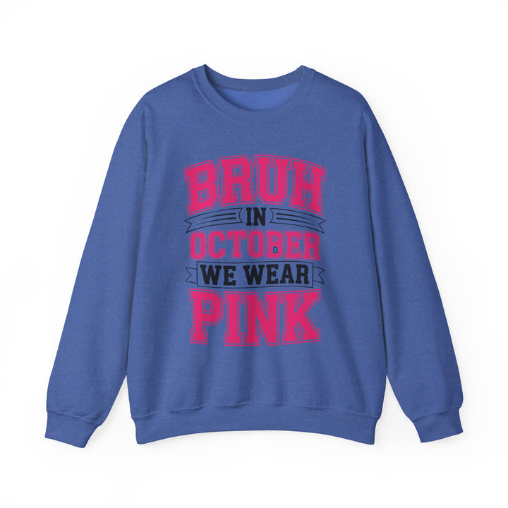Pink October Awareness Sweatshirt, Cozy Crewneck, Breast Cancer Awareness, Gift for Supporters, Fashion for a Cause