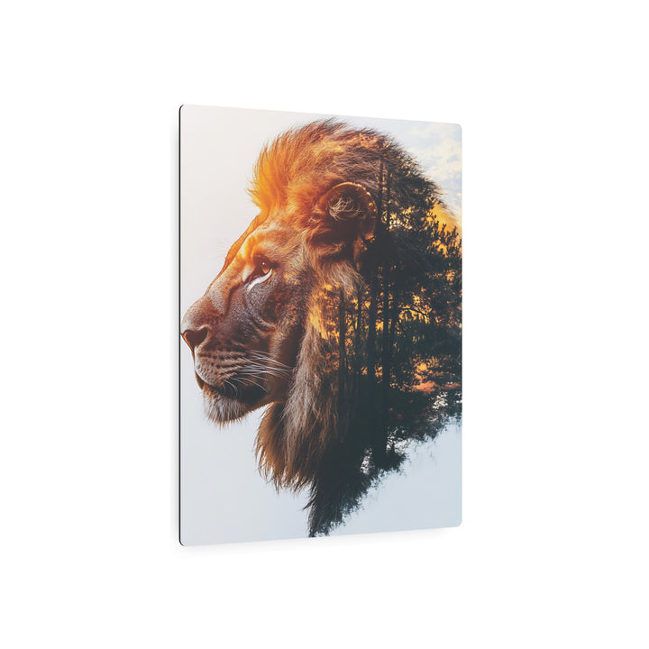 Nature-Inspired Lion Metal Art Sign | Home Décor and Wall Art