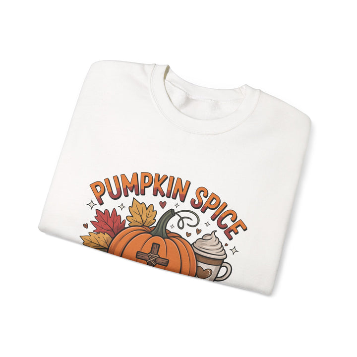 Fall Pumpkin Spice and Jesus Christ Sweatshirt