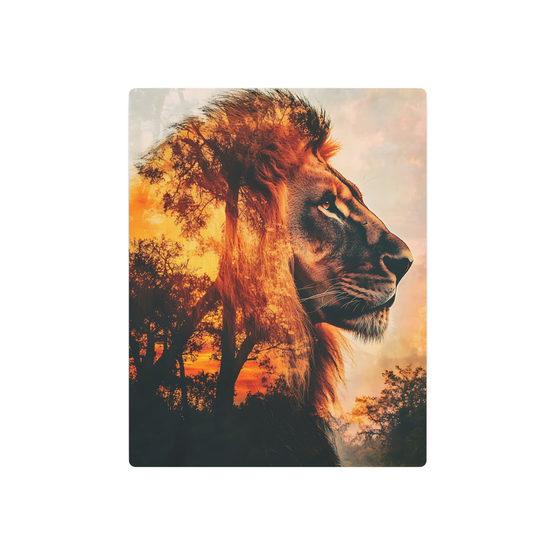 Majestic Lion Metal Art Sign - Stunning Wall Decor for Nature Lovers