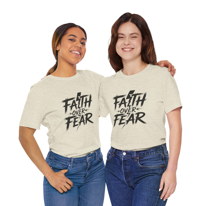 Faith Over Fear – Bold Christian Lightning Shirt