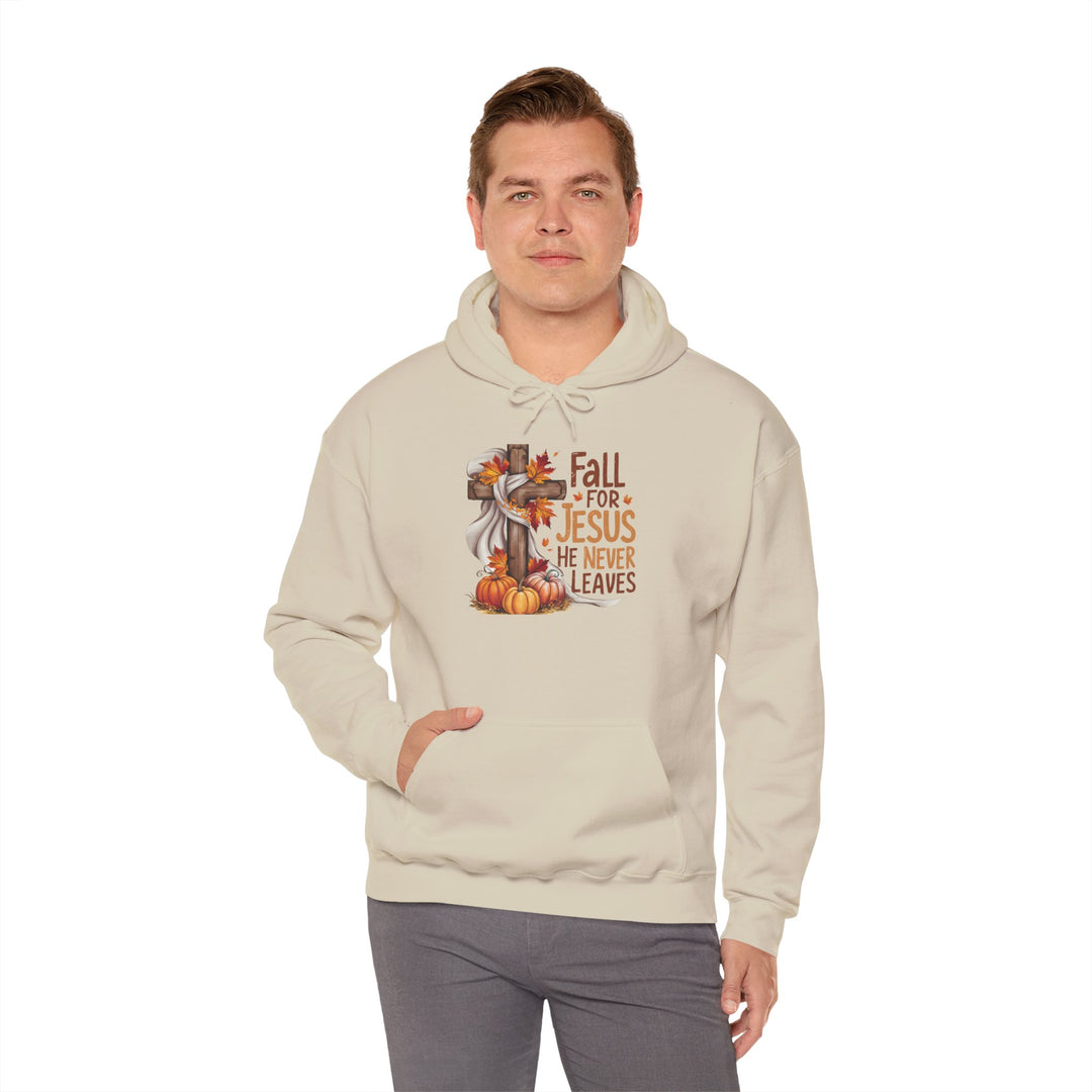 Christian Hoodie - Fall for Jesus Inspirational Unisex Sweatshirt