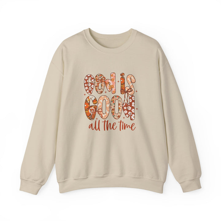 God Is Good Sweatshirt, Inspirational Crewneck, Cozy Fall Fashion, Unisex Apparel, Perfect Gift for Christians