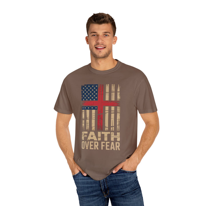 Faith Over Fear Patriotic T-shirt