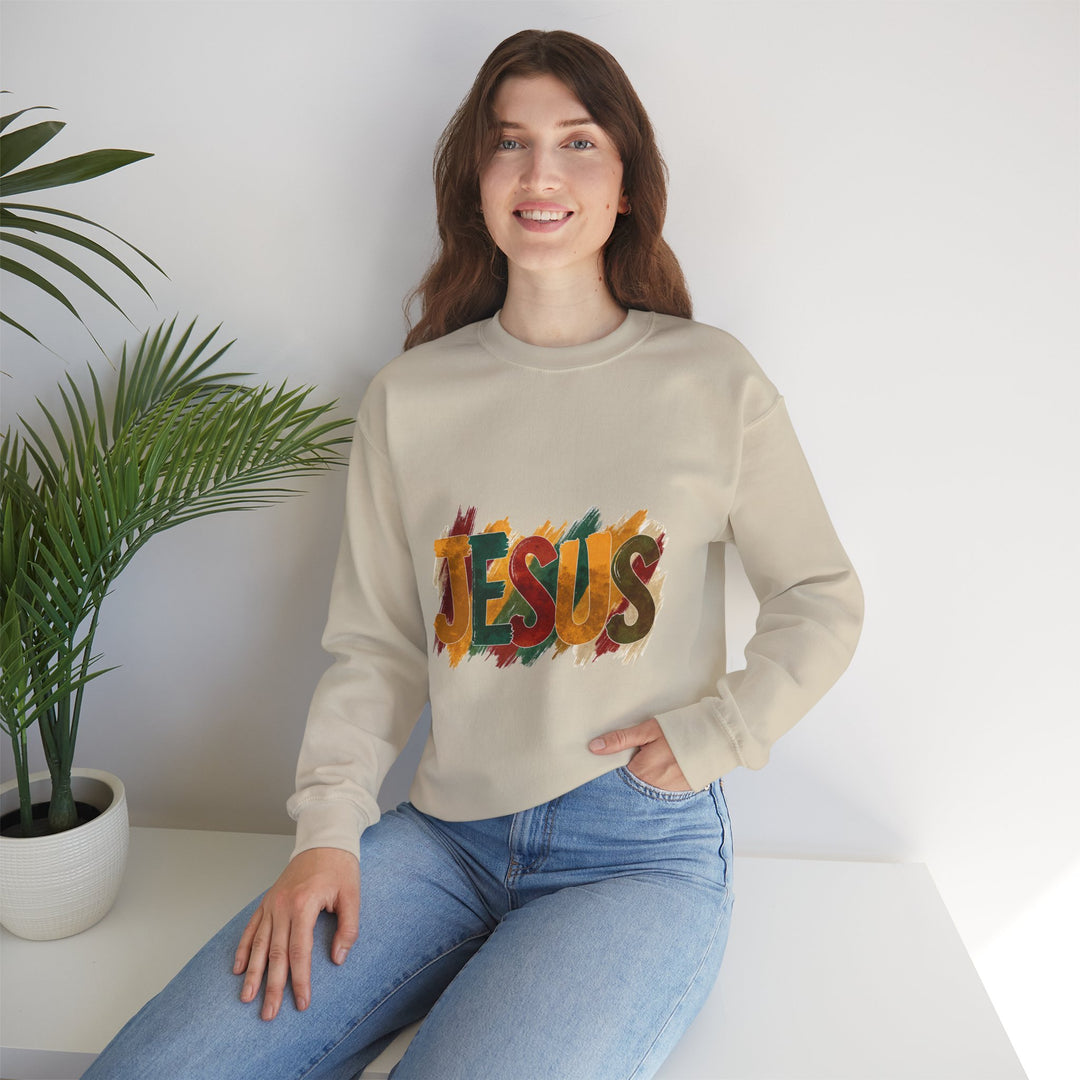 Faith-Inspired Crewneck Sweatshirt, Jesus Sweatshirt, Religious Apparel, Christian Gift, Spiritual Wear, Cozy Church Outfit