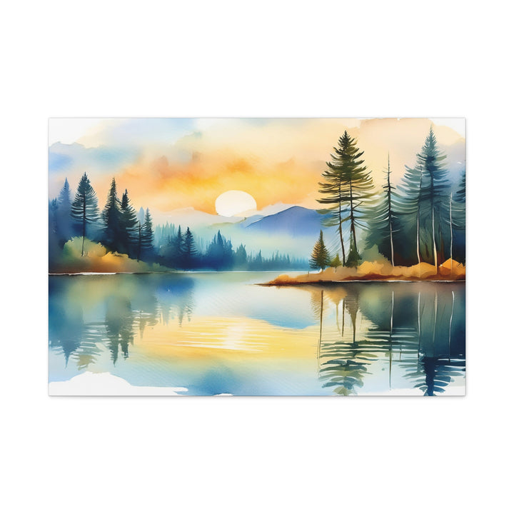Canvas Print - Silent Reflection Inspired by Psalm 46