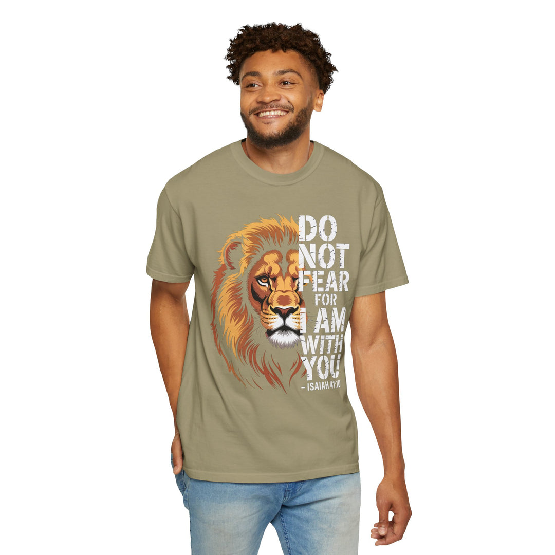 Christian Lion T-Shirt – Isaiah 41:10 Unisex Tee | Do Not Fear Scripture Apparel