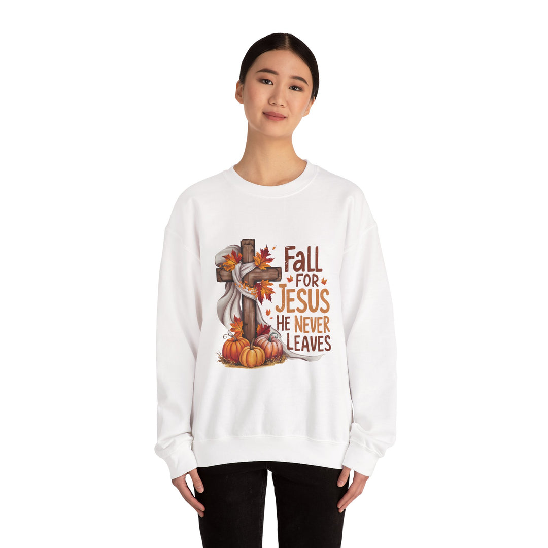 Faith-Inspired Fall Sweatshirt: Cozy Christian Apparel for Autumn, Harvest, Thanksgiving, Seasonal Comfort, Fall for Jesus