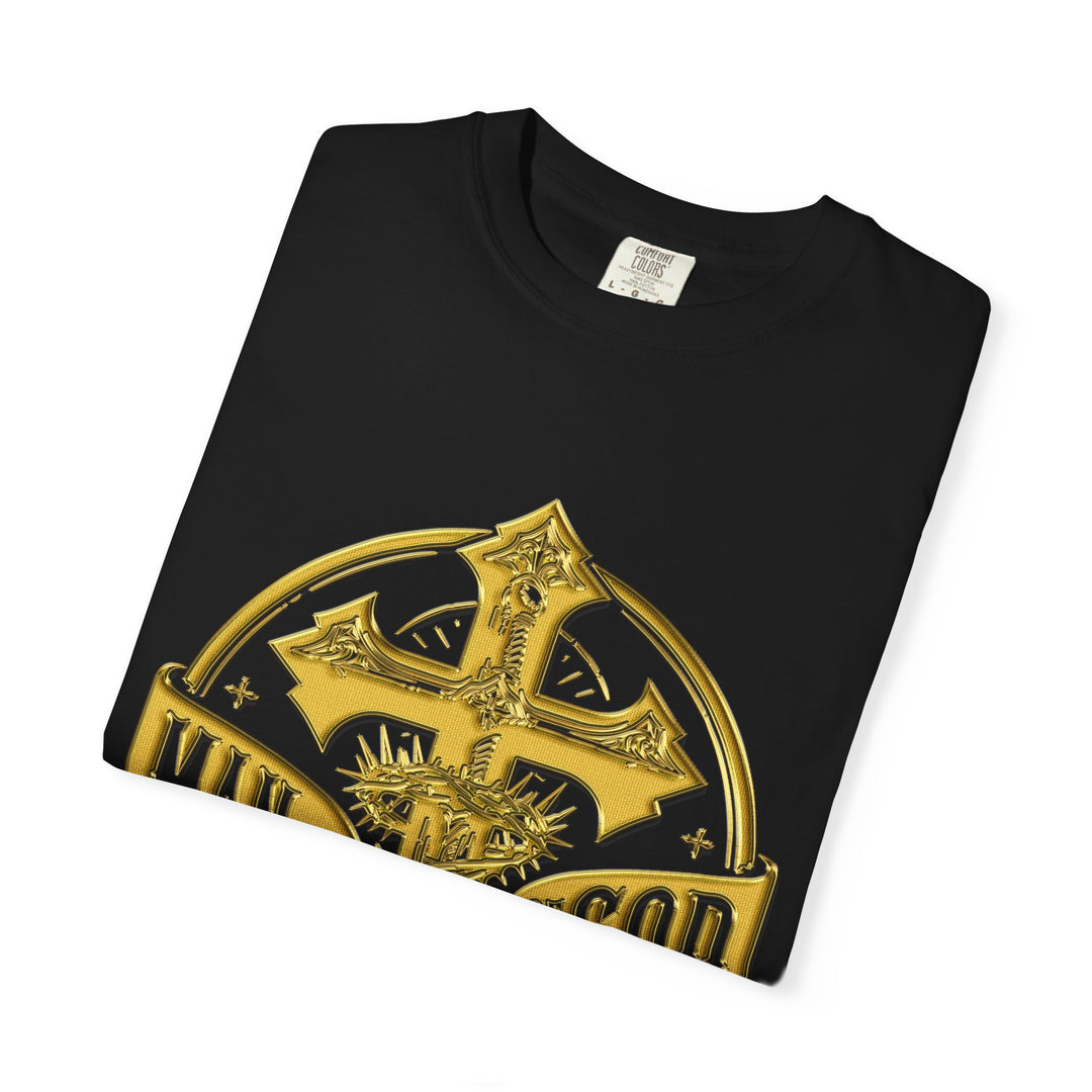Warrior Spirit T-shirt - Royal Identity Gold Crest Design