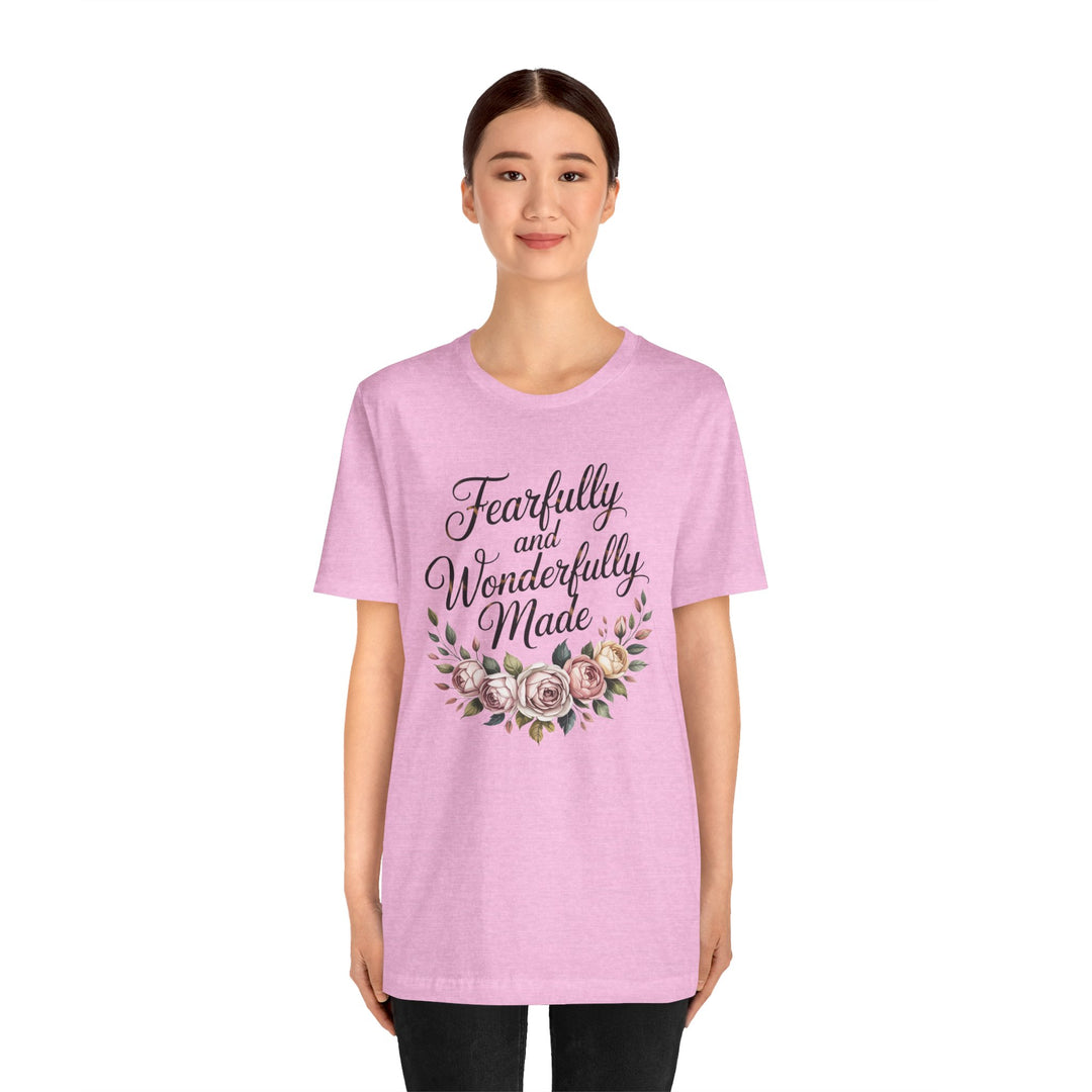 Fearfully and Wonderfully Made – Floral Christian Affirmation Shirt