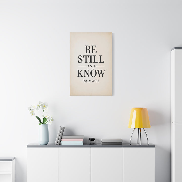 Be Still and Know – Psalm 46:10 Printable | Christian Scripture Wall Art | Typography Decor