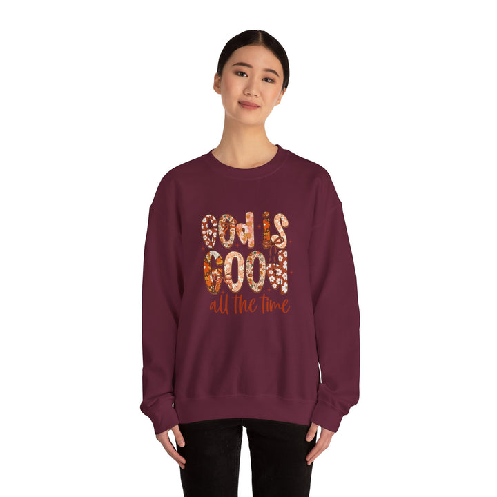 God Is Good Sweatshirt, Inspirational Crewneck, Cozy Fall Fashion, Unisex Apparel, Perfect Gift for Christians